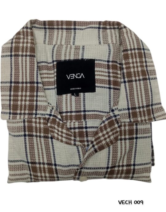 VENGA CHECKS CASUAL HALF SLEEV SHIRTS